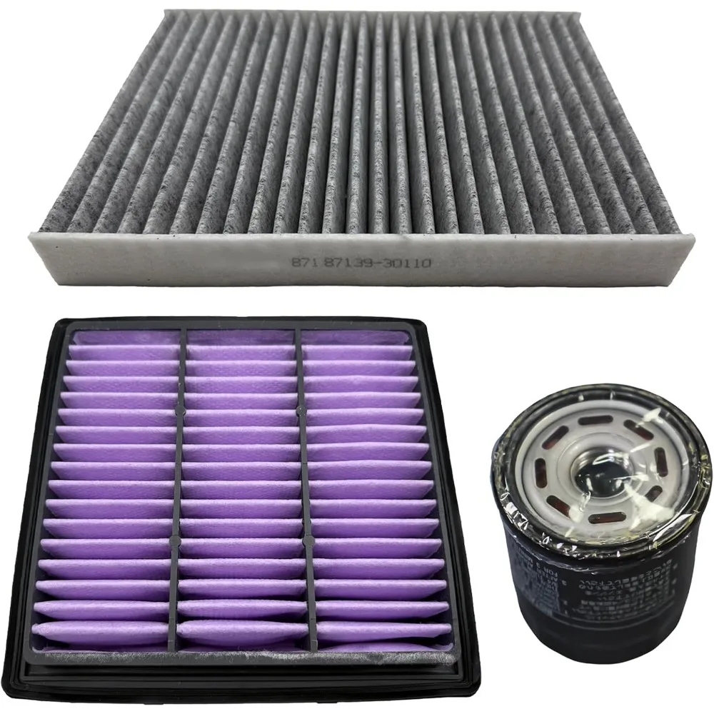 

Bundle Pack Air Filter Replacement 17801-31180 87139-30110 90915-10010 90915-10009 For Toyota FAW Land Cruiser Prado 2002-2017