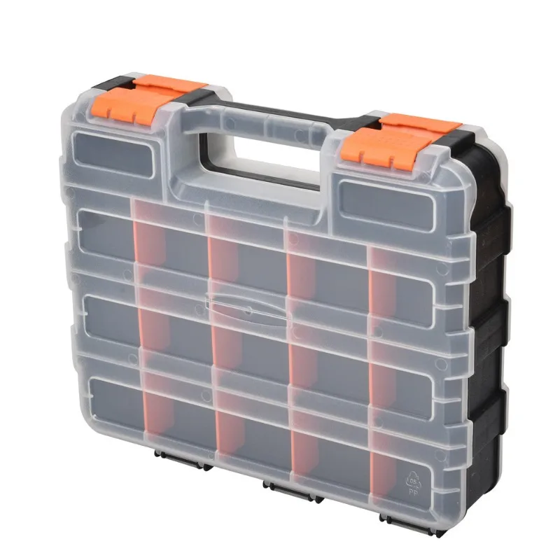 

1PC 34-Slot Double-Sided Tool Box Portable Small Parts Storage Toolbox for Screws, Nuts, Bolts, Washers Hardware & Garage Repair