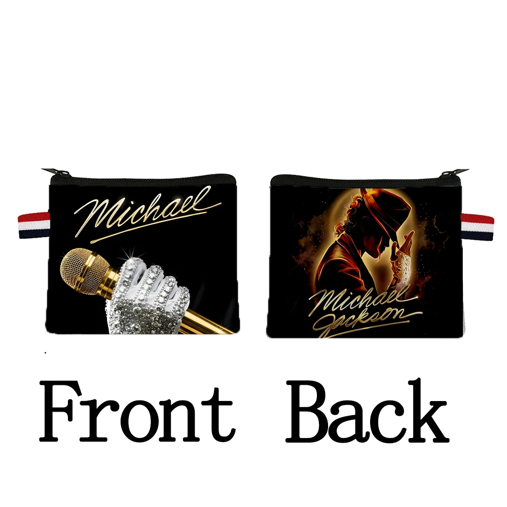 Michael Jackson Coin Purse Fashion Wallet Boy Girl Zipper Wallets Storage Coin Cards Woman Man Creative Money Bag Birthday Gift