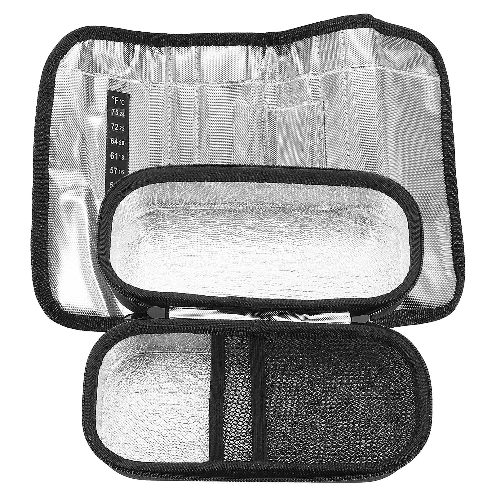 

Portable Insulin Storage Bag Compact Insulated Travel Case for Diabetes Supplies Including Alcohol Wipes Glucose Strips Insulin