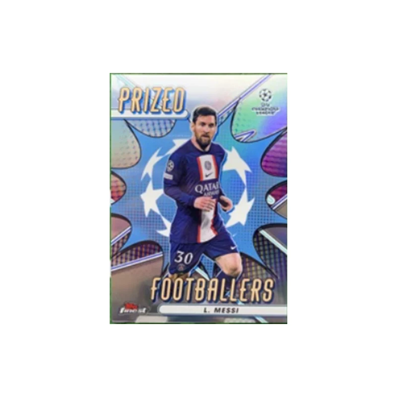 10 sztuk/zestaw Panini piłki nożnej Superstar karty kolekcjonerskie gwarantowane 1 sztuk Ronaldo Messi Neymar Mbappe limitowane karty