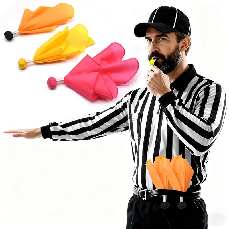 nfl-style-referee-penalty-flag-professional-weighted-throw-flag-with-black-tip-for-american-football-and-rugby-officiating