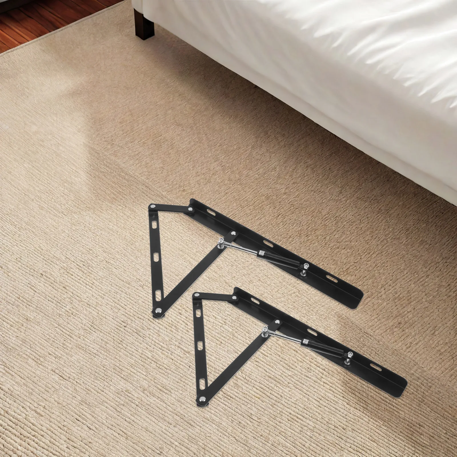 1Set Hydraulic Lift For Bed For Bed Frame Storage Winter Clothes Storage Lifting Rod Premium Hardware Double Box