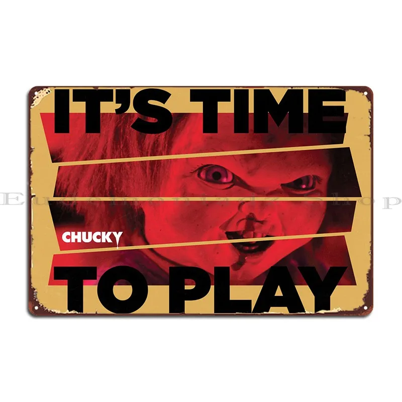 It's Time To Play Metal Plaque Poster Cinema Club Designing Wall Decor Kitchen Tin Sign Poster