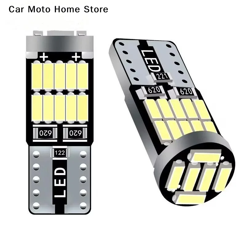 

【DM】2 шт. светодиодные лампы T10 W5W 194 Canbus 12V 4014-26SMD 6500K, ярко-белые, для освещения салона автомобиля, дверей, багажника, номерного знака