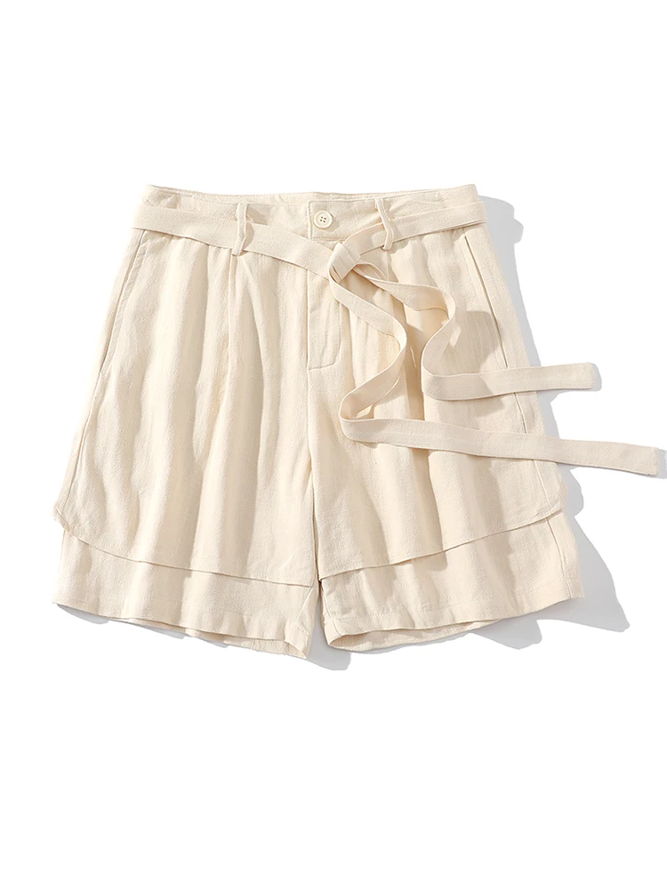 

Мужские шорты из ледяного шелка, летние, тонкие, с эффектом двухслойности, свободные, больших размеров, прямые, для пляжа