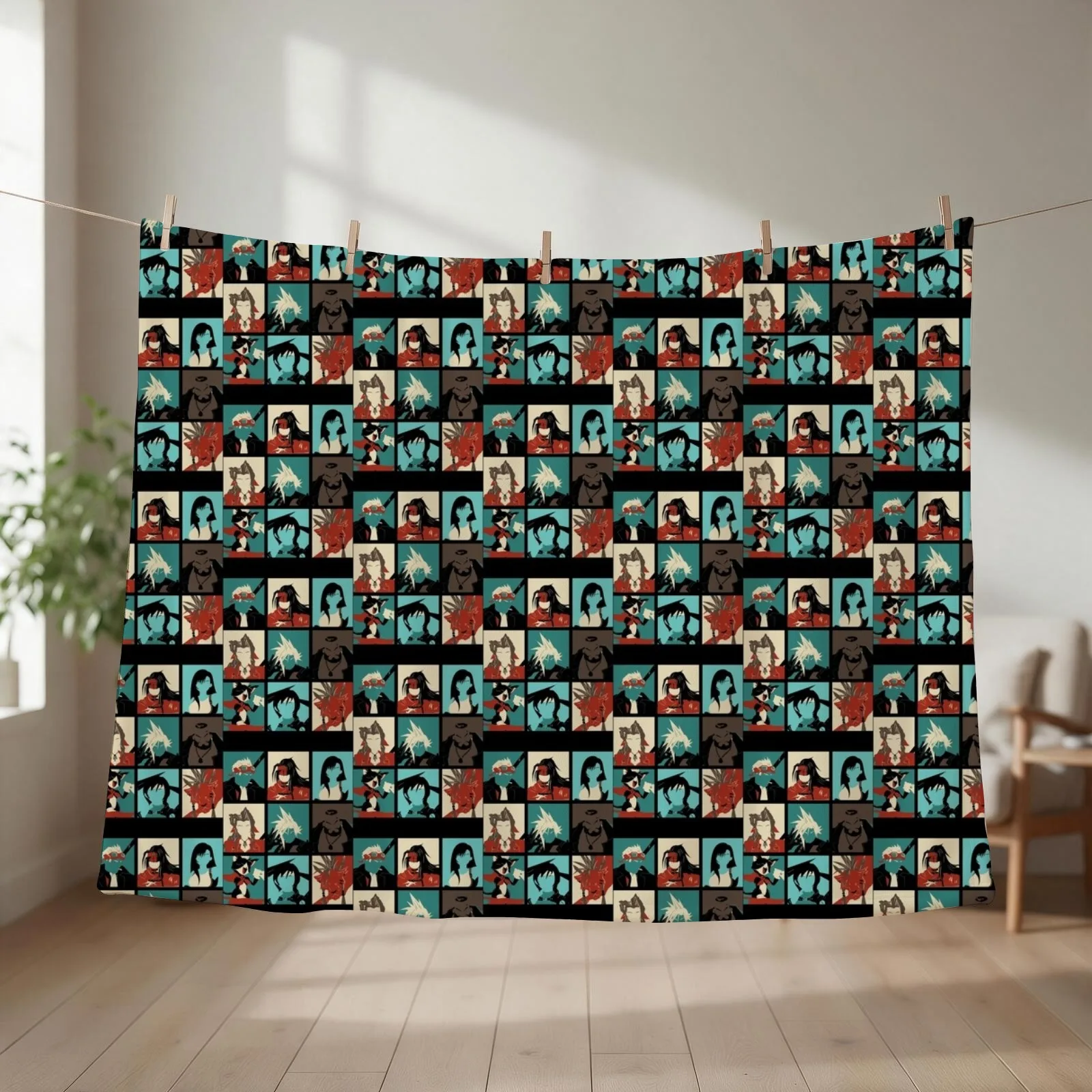 Fantasy Final Seven Throw Blanket Baby valentine gift ideas Cute Thermals For Travel Blankets