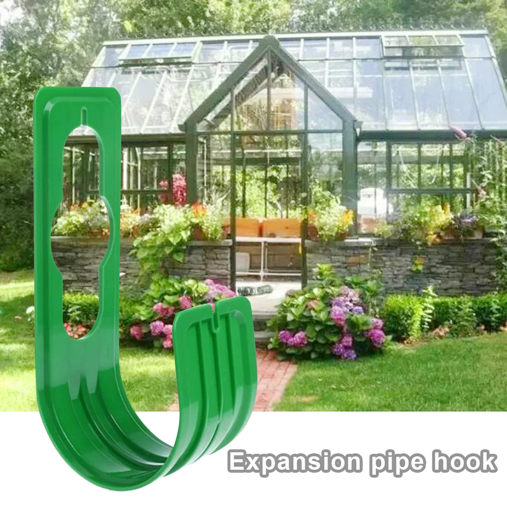 Telescopic Water Hose Pipe Hook ABS Plastic High Pressure Car Washing Water Tube Hose Holder Hanger, Green
