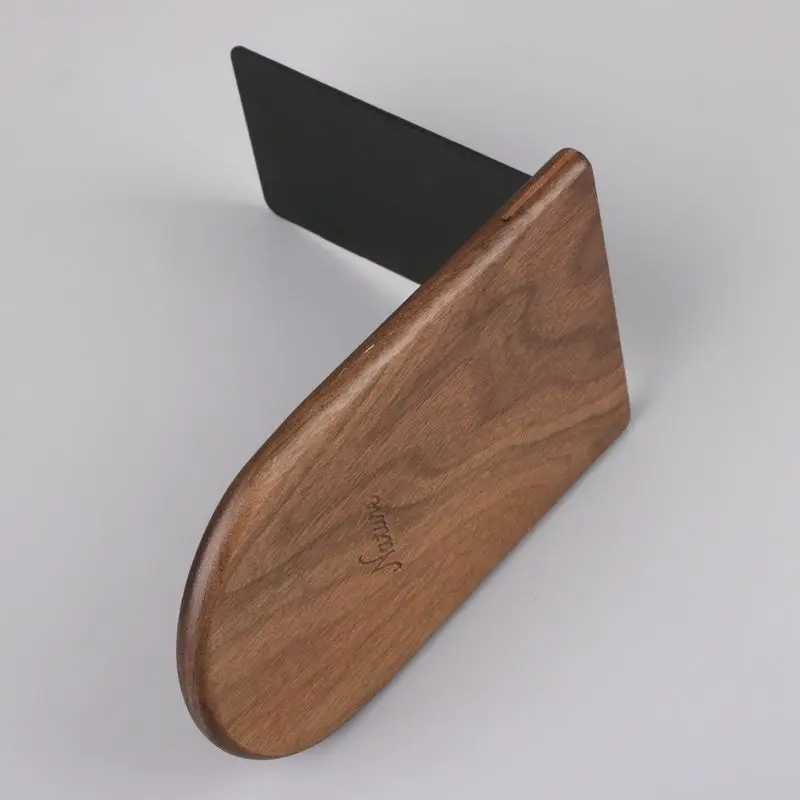 Imagem -02 - Walnut Wood Book Termina Stand Desktop Organizer Office Bookends Casa Desktop Casa