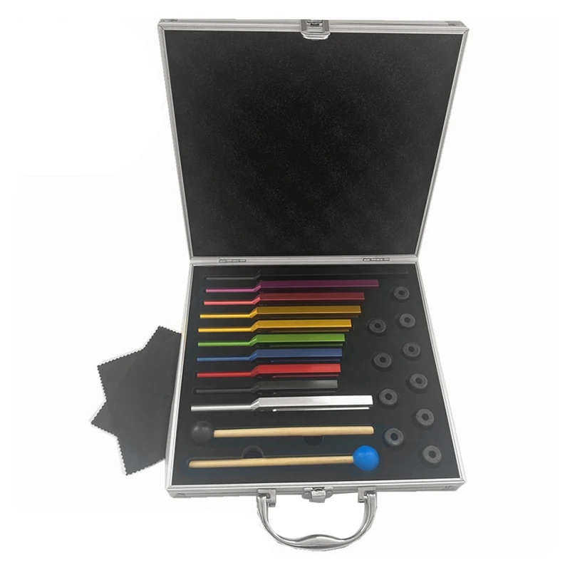

AD08-10 PCS Tuning Fork Set , Tuning Forks For Healing Chakra Sound Therapy Keep Body