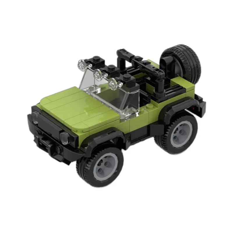 Bloques de construcción de vehículos todoterreno Jimni clásicos, modelo ensamblado Suzukied, coche de armadura urbana, regalo para niños y niñas, juguete para niños