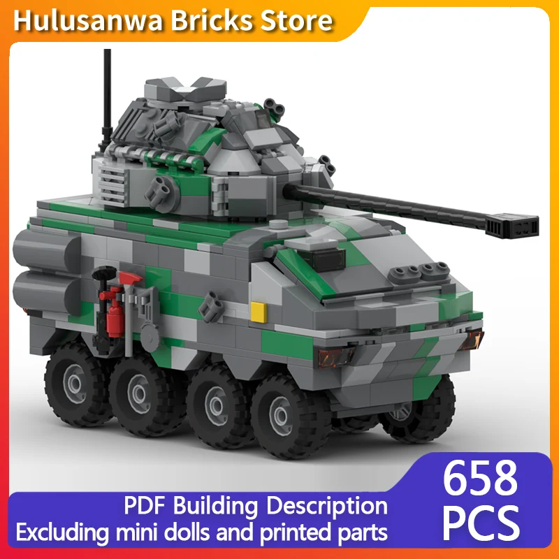 

AFV-25 Военная модель бронеавтомобиля MOC Строительные кирпичи Военное оборудование Модульная технология Подарки Праздничная сборка Детские игрушки Костюм