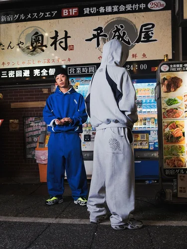 Imagen 2 del producto Y2K Casual ocio Otoño Invierno Unisex High Street japonés Harajuku deportes Hiphop Bordado de letras Sudadera con capucha conjunto de pantalones