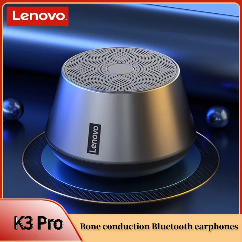 Original Lenovo K3Pro Speaker Portable Bluetooth 5.0 Wireless Mini Outdoor Loudspeaker HiFi Stereo Sound Subwoofer with Micropho