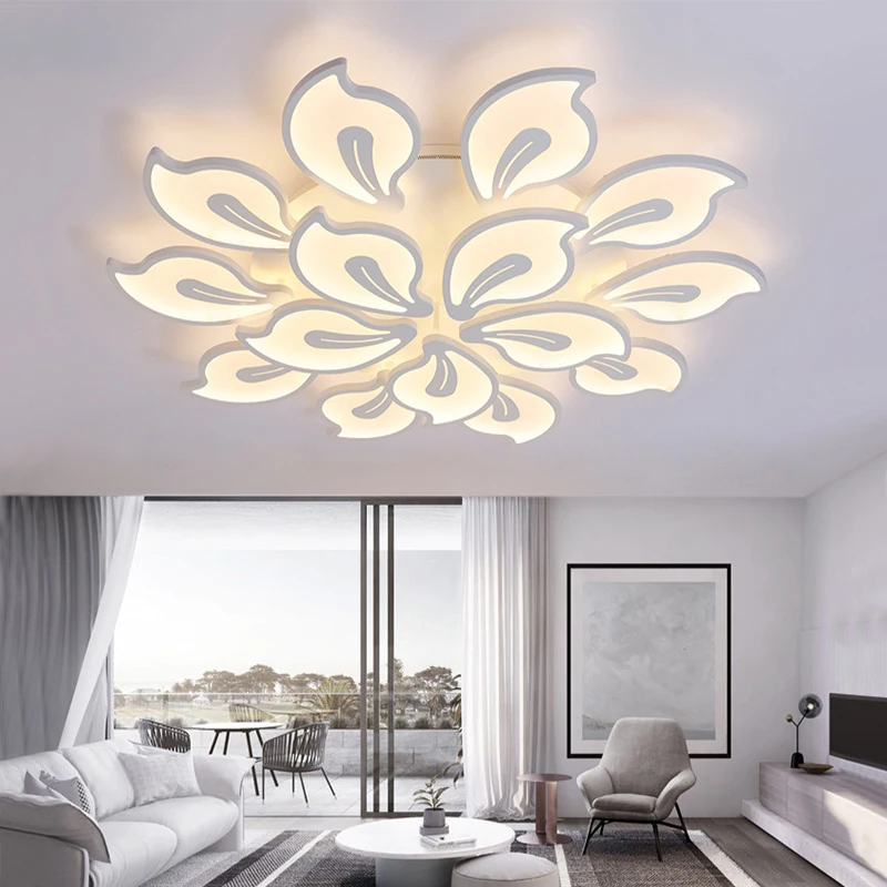 

Modern LED Ceiling Light, Smart Dimming Remote APP Control, Remote Control and App Control, Adjustable Brightness Ceiling Lights