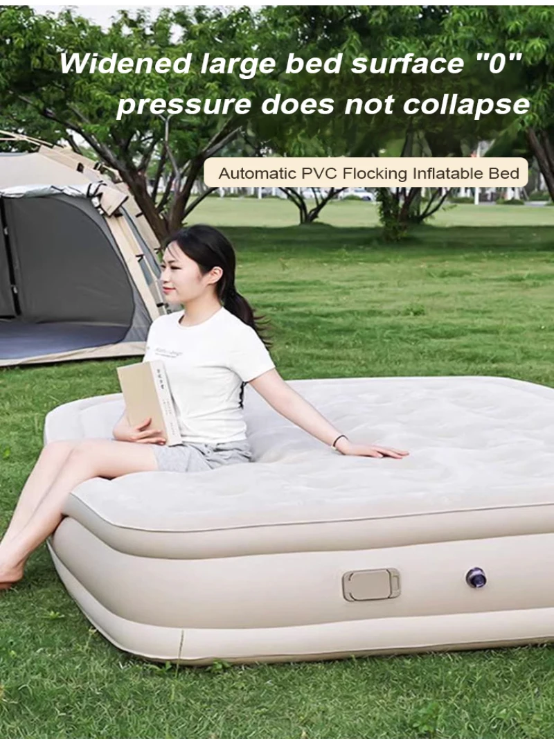 

One-Button Start Fully Automatic Inflatable Mattress Portable Foldable Mattress for outdoor Camping