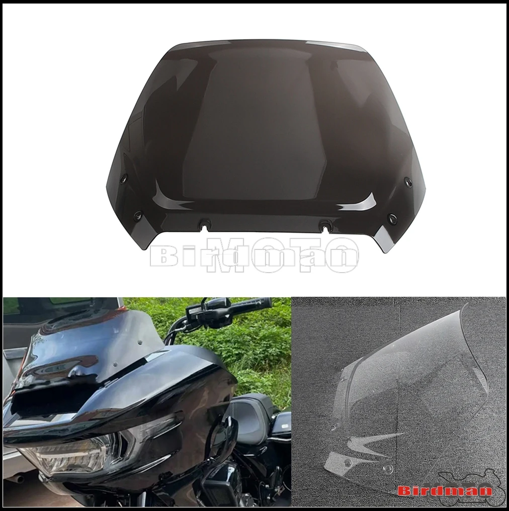 

Motorcycle Front WindShield Windscreen Air Wind Deflector For Harley Touring Road Glide CVO FLTRXSE ST FLTRXSTSE 2024 WindShield