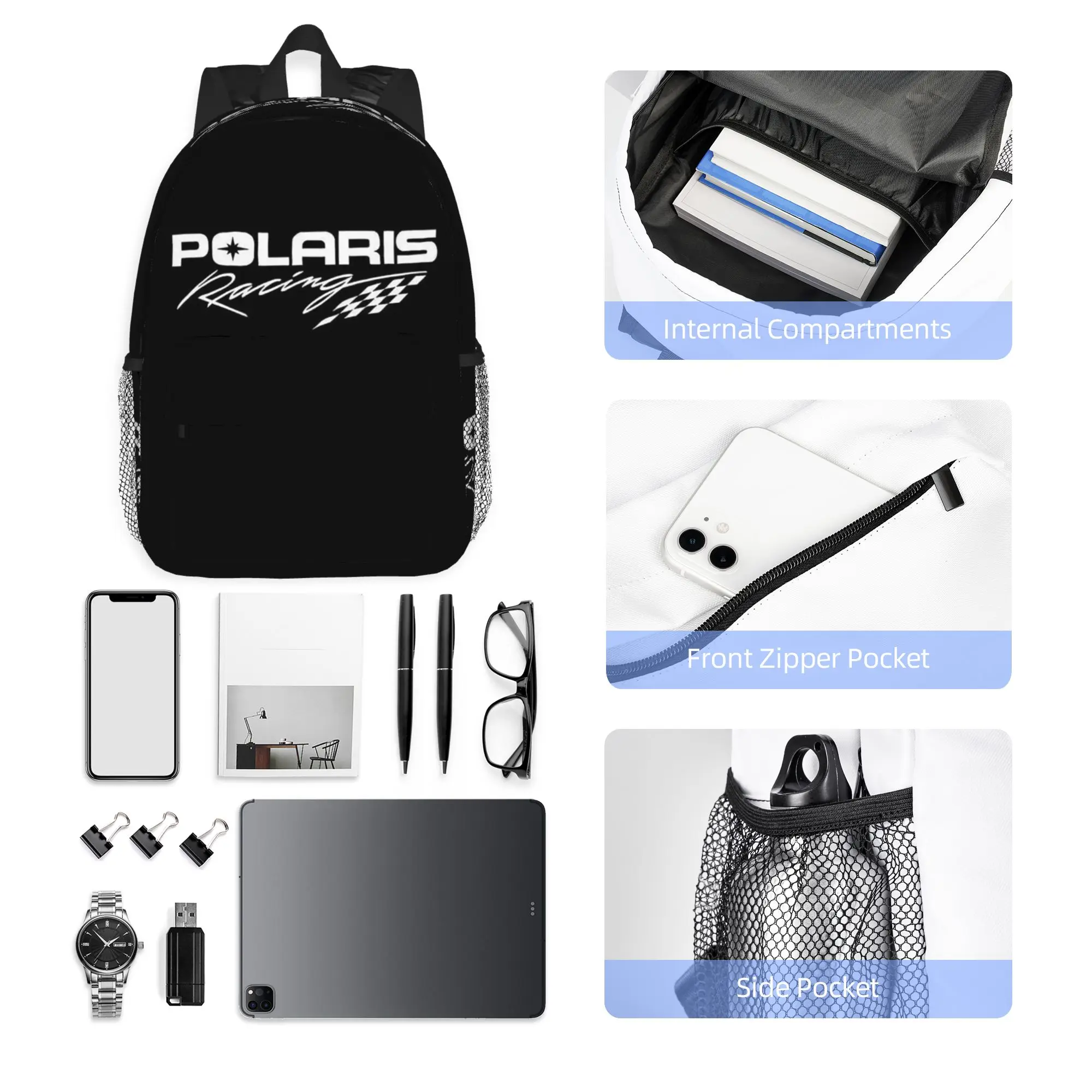 Polaris Backpack Hot Sale Daypack Large Capacity Boys Girls BookBag Shoulder Bags for Men Women School Bag