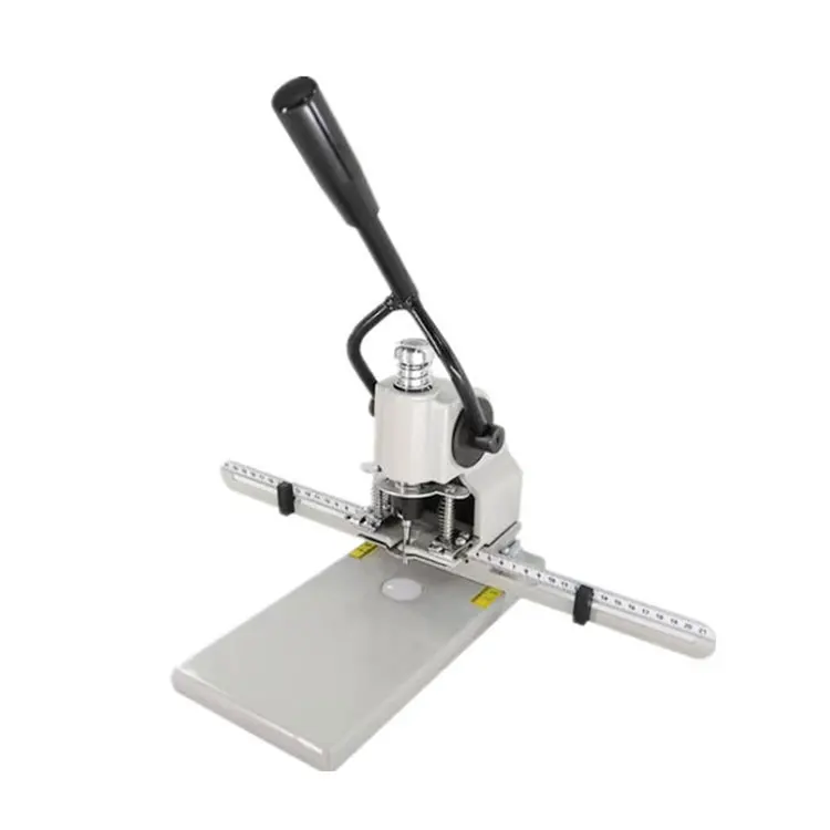 Hole Punching Machine With Paper Press Function CG8301 Manual Single Hole Drilling Machine
