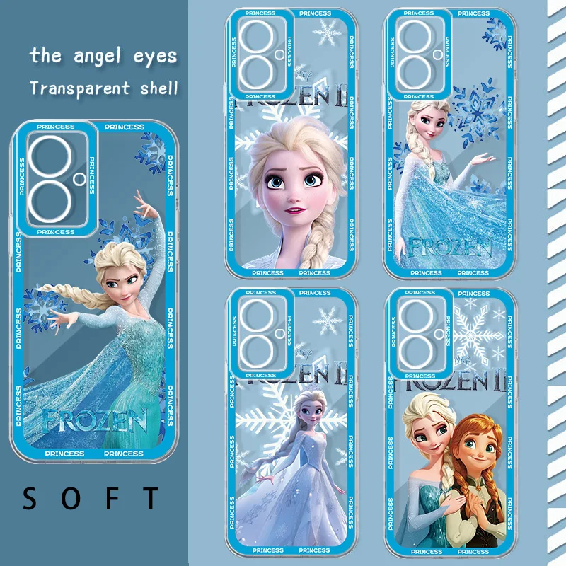 Disney Frozen Angel Eye Phone Case For Realme C 67 65 63 55 53 35 33 31 30 25 21 20 15 8i 9i Narzo 50 Pro Plus Funda Soft Capa