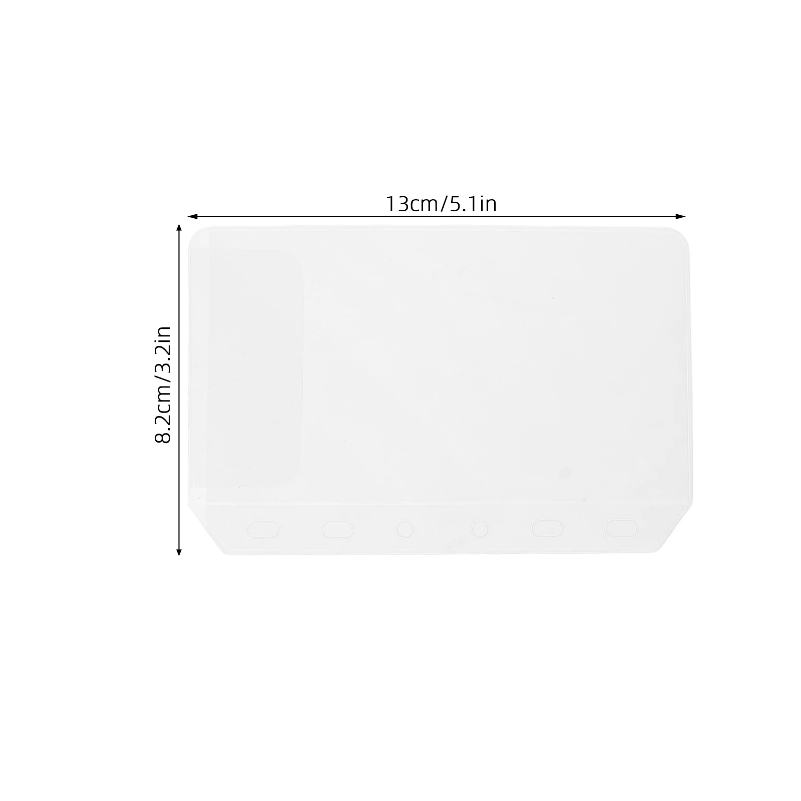 20Pcs A7 Binder Punched Pockets Transparent Photo Sleeves Plastic File Jackets Protective Document Wallet Punched Pockets