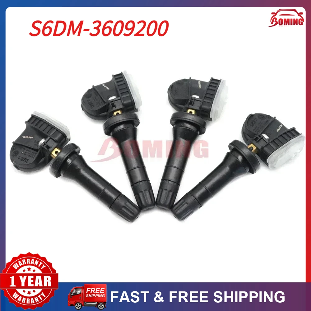 

Car TPMS Tire Pressure Monitor Sensor 433MHz S6DM-3609200 S6DM3609200For BYD E5 E6 F3 Qin Song Tang Yuan Qin Song DM/EV/MAX/Pro