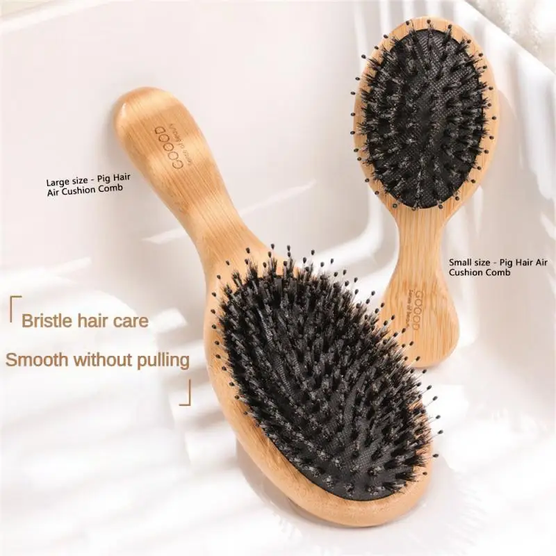 Air Cushion Comb Hair Massage Boar Bristle Comb Easy To Clean Health & Beauty Household Comb Anti-static Oval Brush Comb