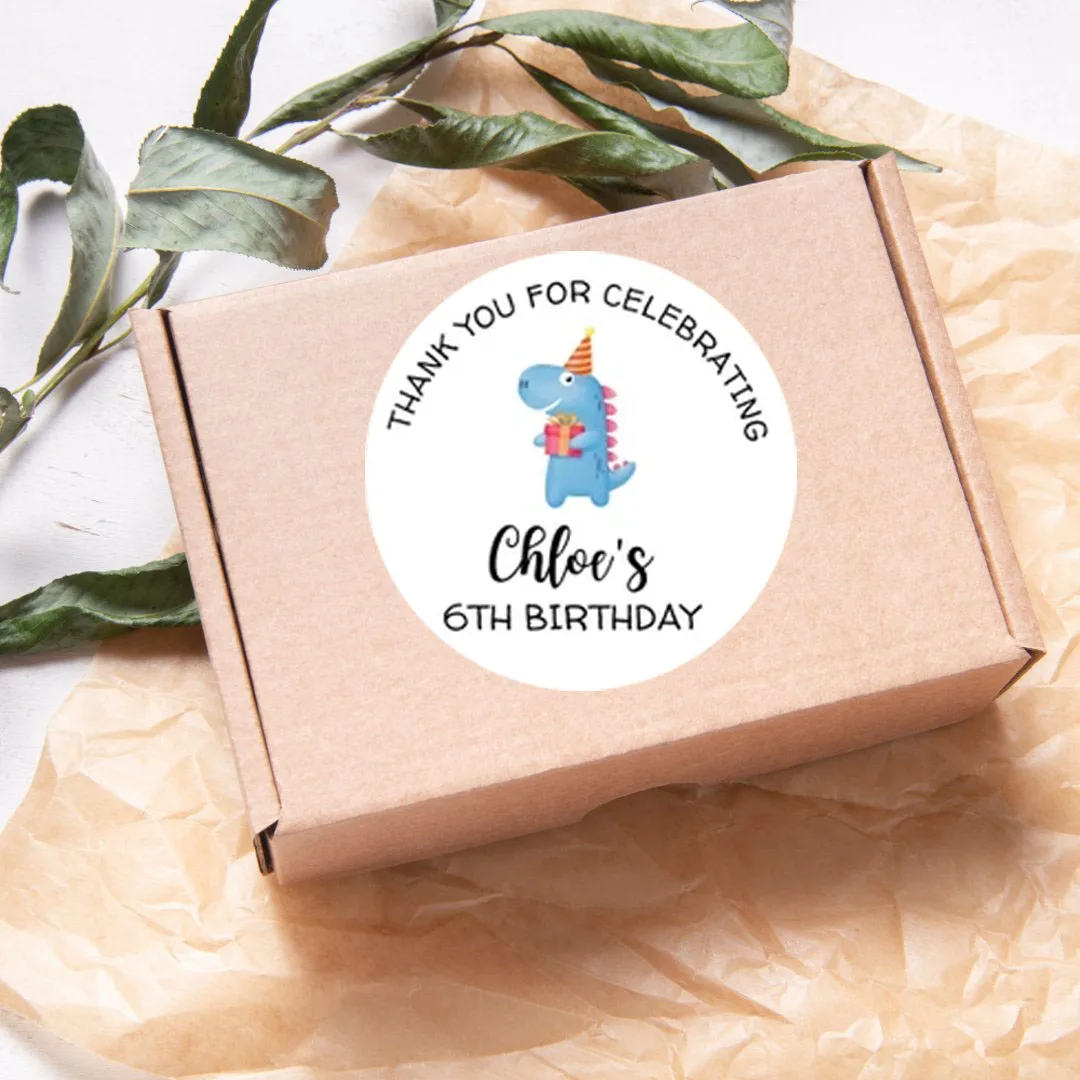 90pcs Custom Personalized Name & Birthday Stickers (For Baptism, Party Invitations)