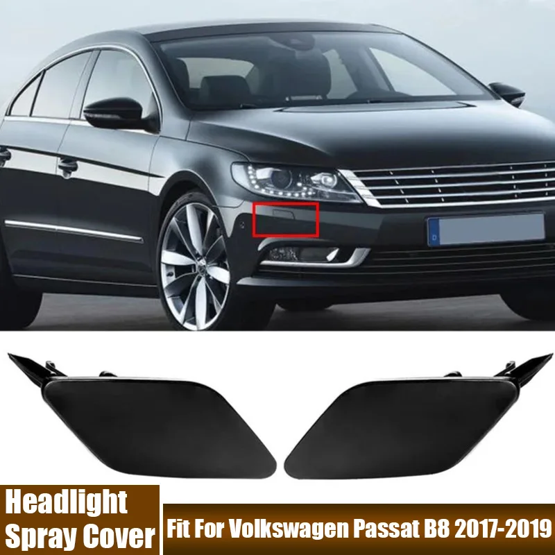 2 Cái Đèn Pha Ô Tô Xịt Bao Ốp Lưng Đèn Pha Máy Giặt Vòi Phun Bao Phù Hợp Với Xe Volkswagen Passat B8 2017-2019 3G0807937A 3G0807938A