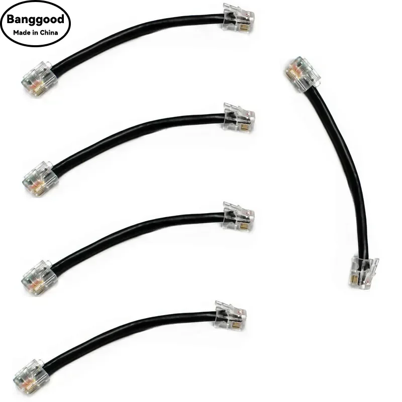 

Wholesale Lot 5pcs 10cm Short Front Panel Separate 6pin to 4pin Cable for ICOM IC-2820 IC-2820H IC-E2820 Car Mobile Radio