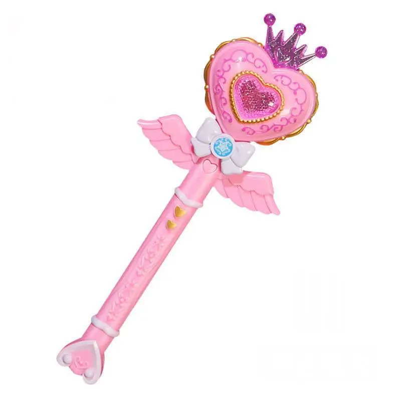 1 Pcs Glowing Girl Fairy Magic Wand Children\'s Girl Role Play Fairy Wand Flashing Music Wand Halloween Princess Party Props