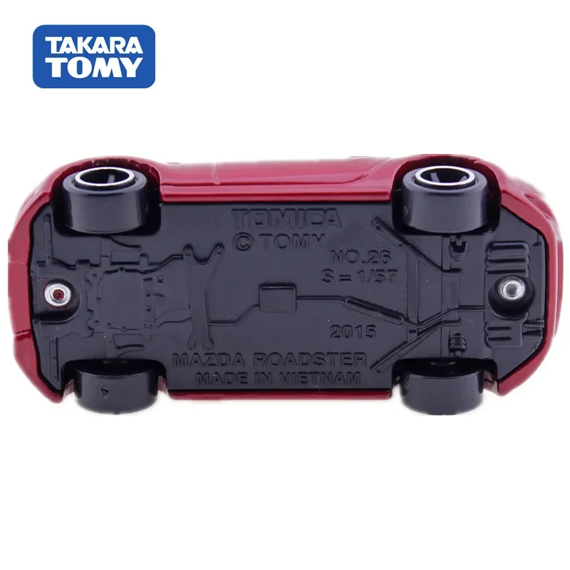 TAKARA TOMY Tomica No. 26 Mazda ROADSTER MX-5 alloy model children's collection display toy, a holiday gift for children.