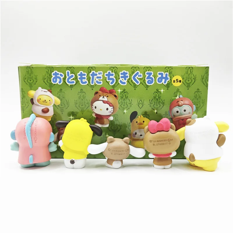Sanrio boîte aveugle Kawaii Anime Kuromi cannelle ma mélodie figurine jouets décoration de bureau cadeau d'anniversaire