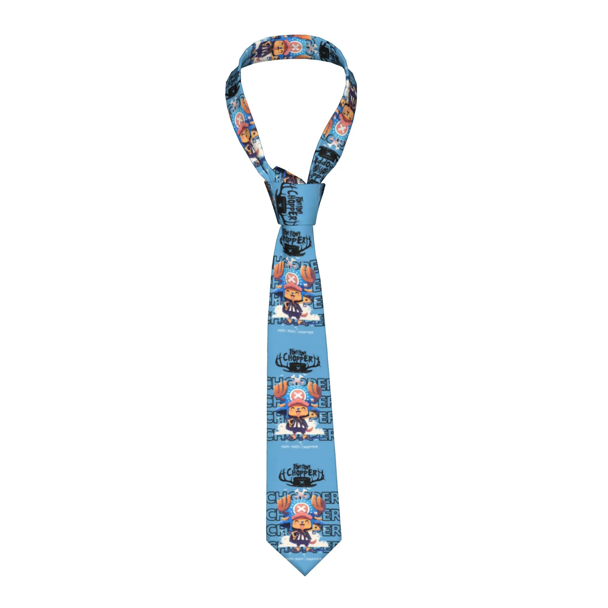 

Мужской галстук с принтом Тони Тони Чоппера, шелковый галстук для бизнеса, индивидуальный дизайн.