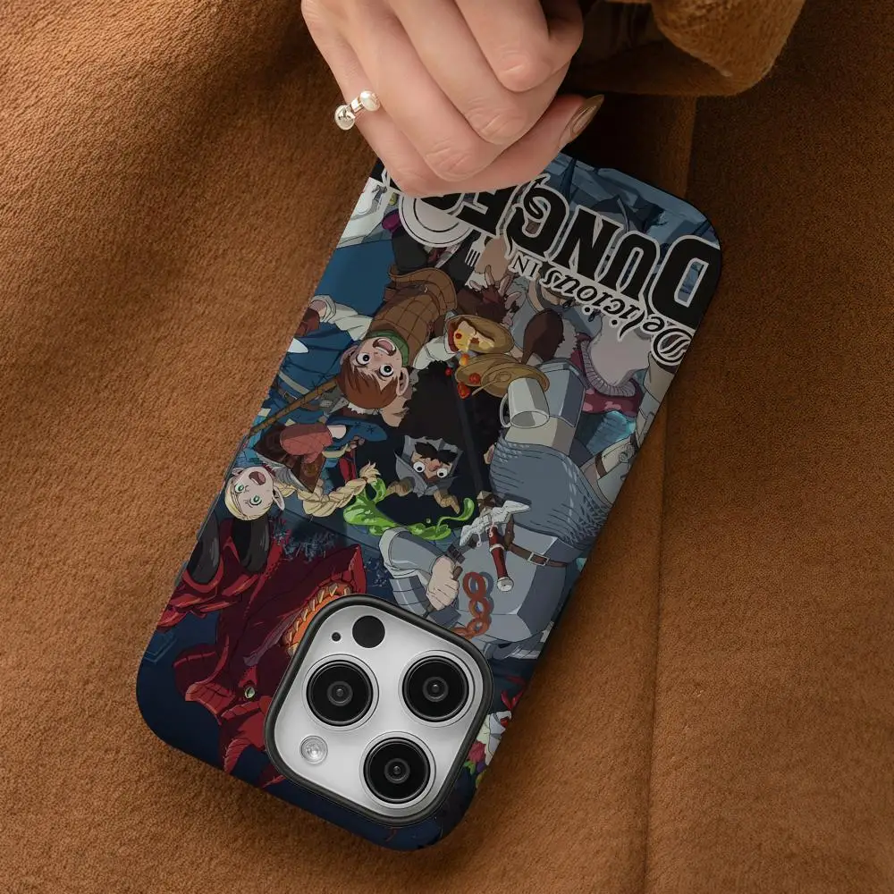 D-لذيذ في الزنزانة جراب هاتف آيفون 17 16 15 14 13 12 برو ماكس بلس لامع HD طبقة مزدوجة السائل الصلب قذيفة