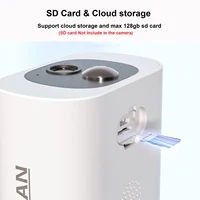 ANRAN 2K Solar Security Camera 3/5MP Outdoor Wireless 2.4G WIFI Camera Battery Cam Floodlight Color Night Vision Can't Add NVR 2