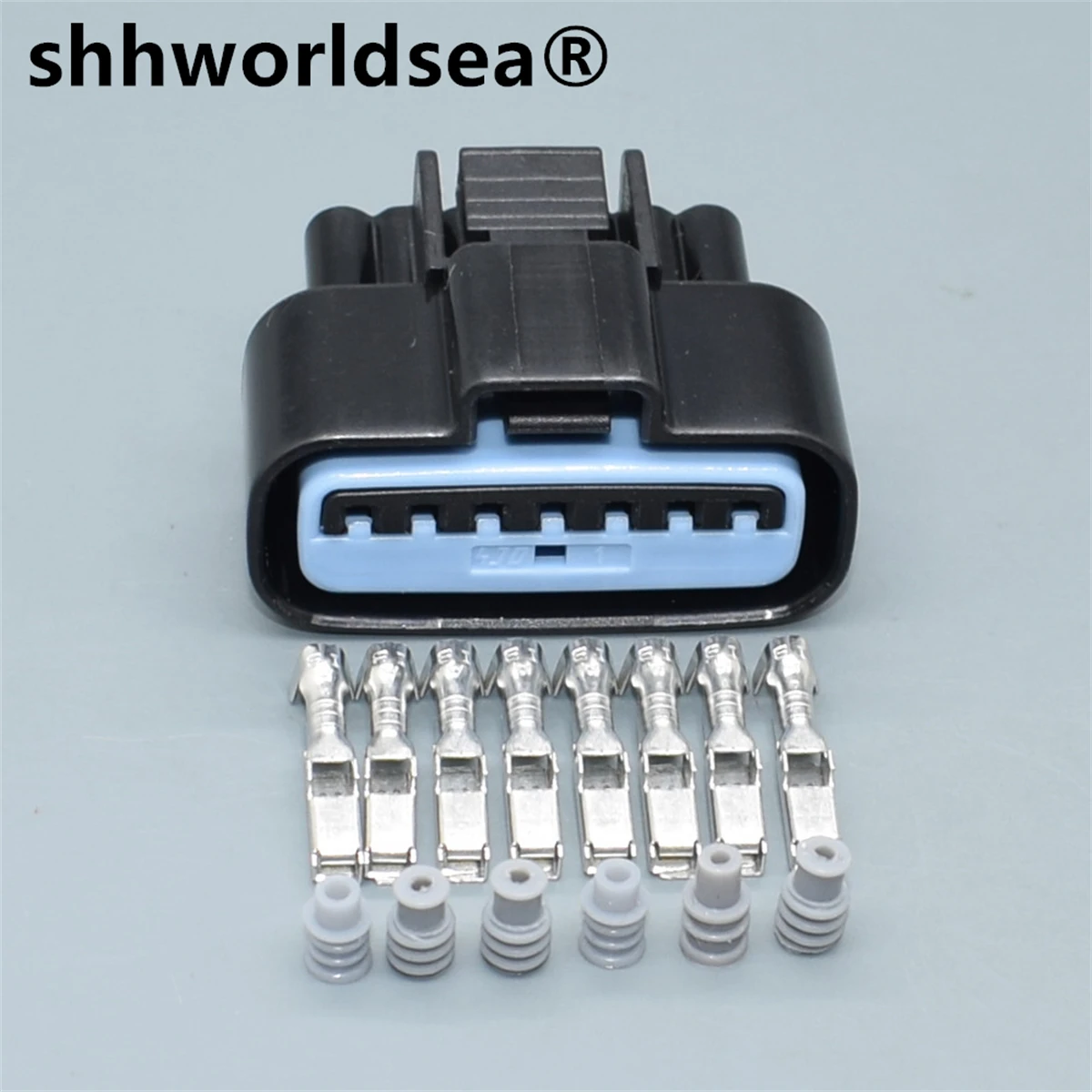 

shhworldsea 7P socket 1.0mm for Mitsubishi Black for Speed Run Pajero Air flowmeter plug