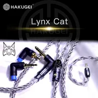 HAKUGEI Lynx Cat Black litz rame-argento lega placcato argento occ spina modulare 3 to1