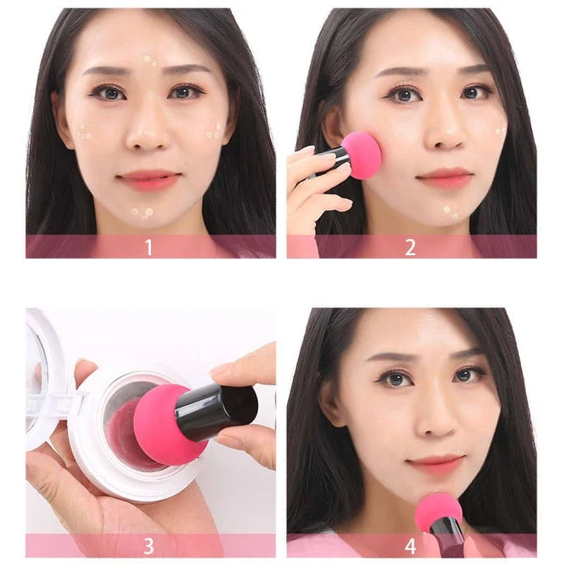 Conjunto de esponjas de maquiagem com 10 peças, esponja de beleza macia, liquidificador para base, creme e pó