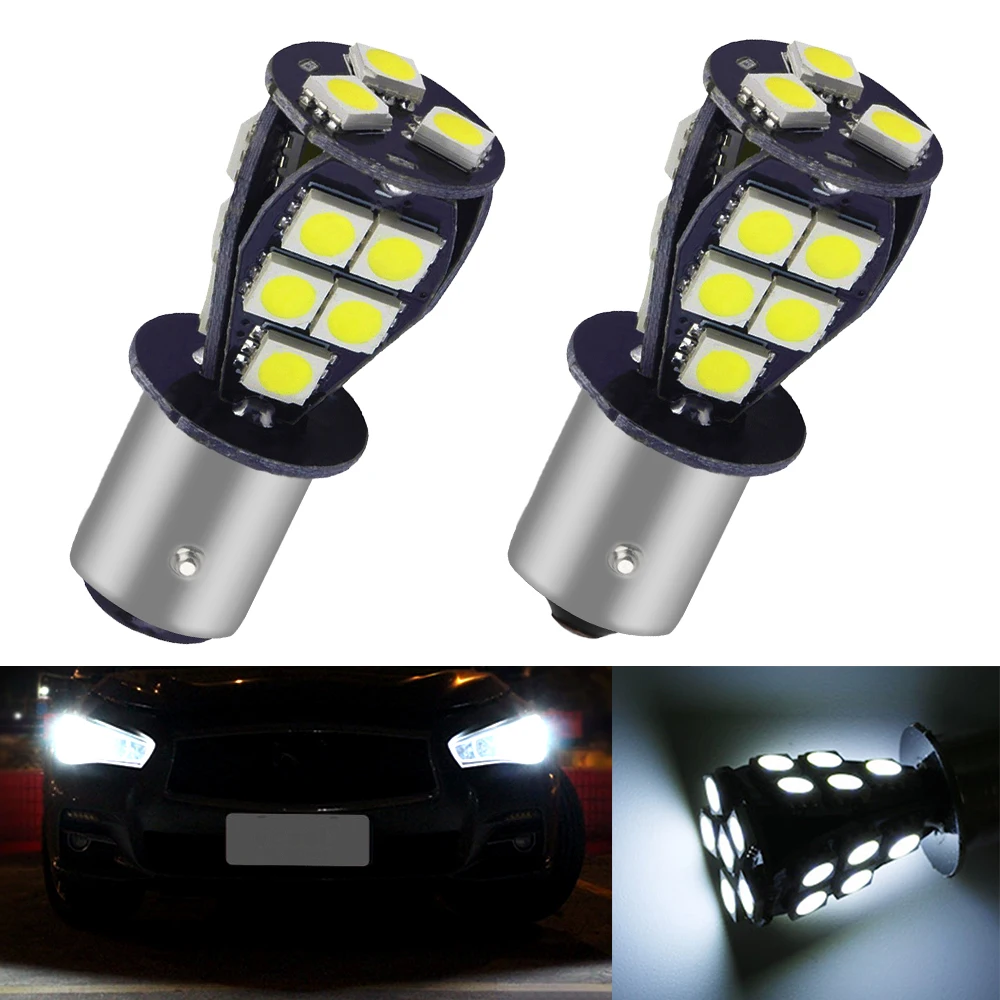 

Car Led Auto Red White Yellow 1156 1157 LED Tail Brake Light Parking 18SMD 5050 Reserve Lamp License Plate Turn Bulbs Waterproof