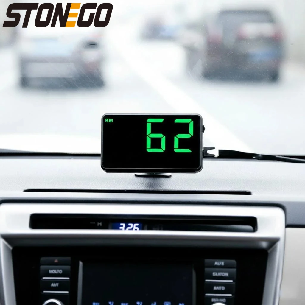 

Цифровой GPS-спидометр для автомобиля с большим 4,5-дюймовым экраном, отображением скорости и системой оповещения о превышении скорости для мотоциклов, велосипедов и грузовиков