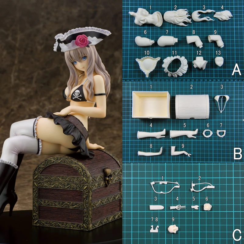 1/8 Shining Ark Velvet Batrass Unpainted Unassambled PVC Recast Diy Gk Figure White Model Kit W_1286