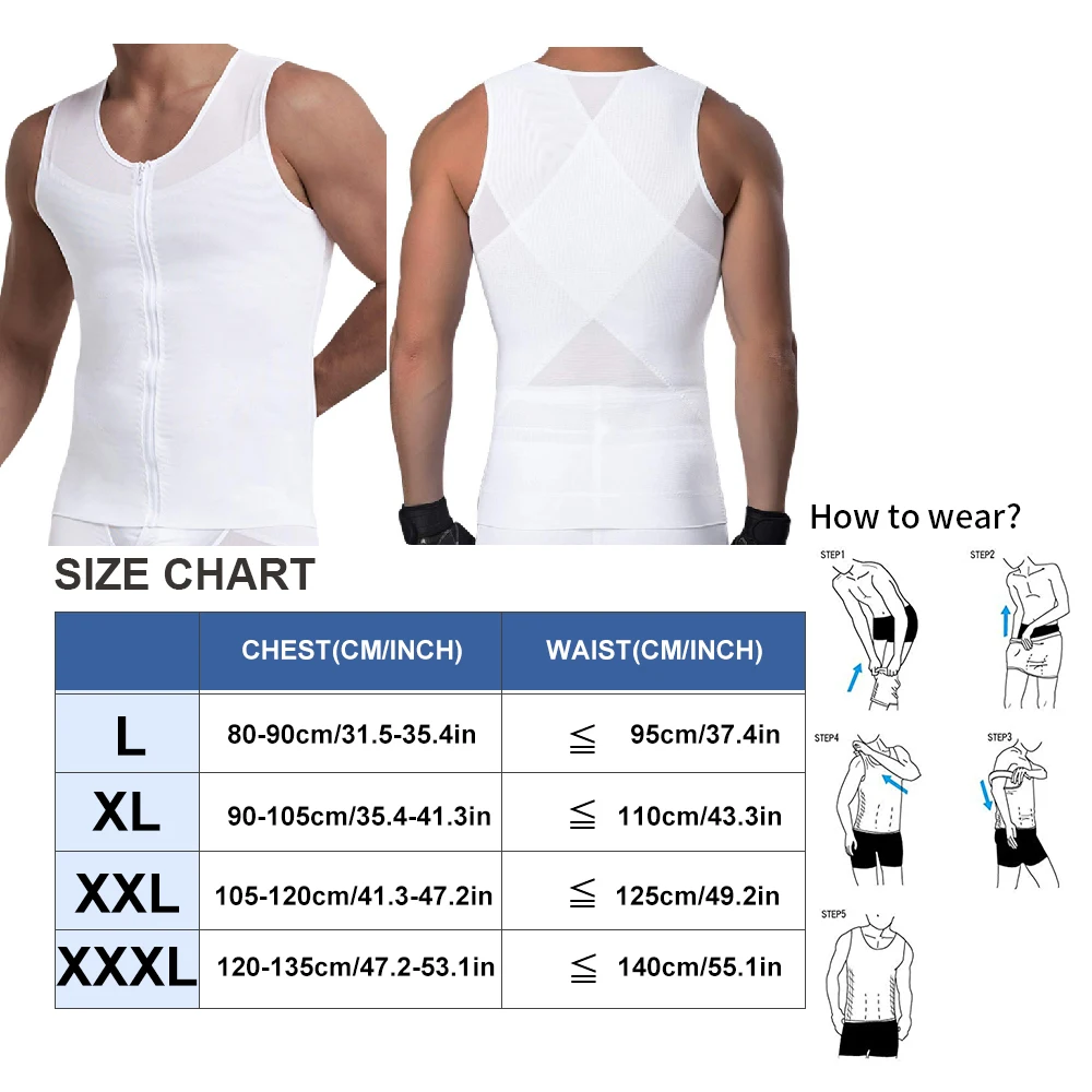 Men Soft Stretch Slim Shapewear Corset Vest, Targeted Abdomen Tummy Waist Cincher Anti Sweat Undershirt Gym Work Daily Casual