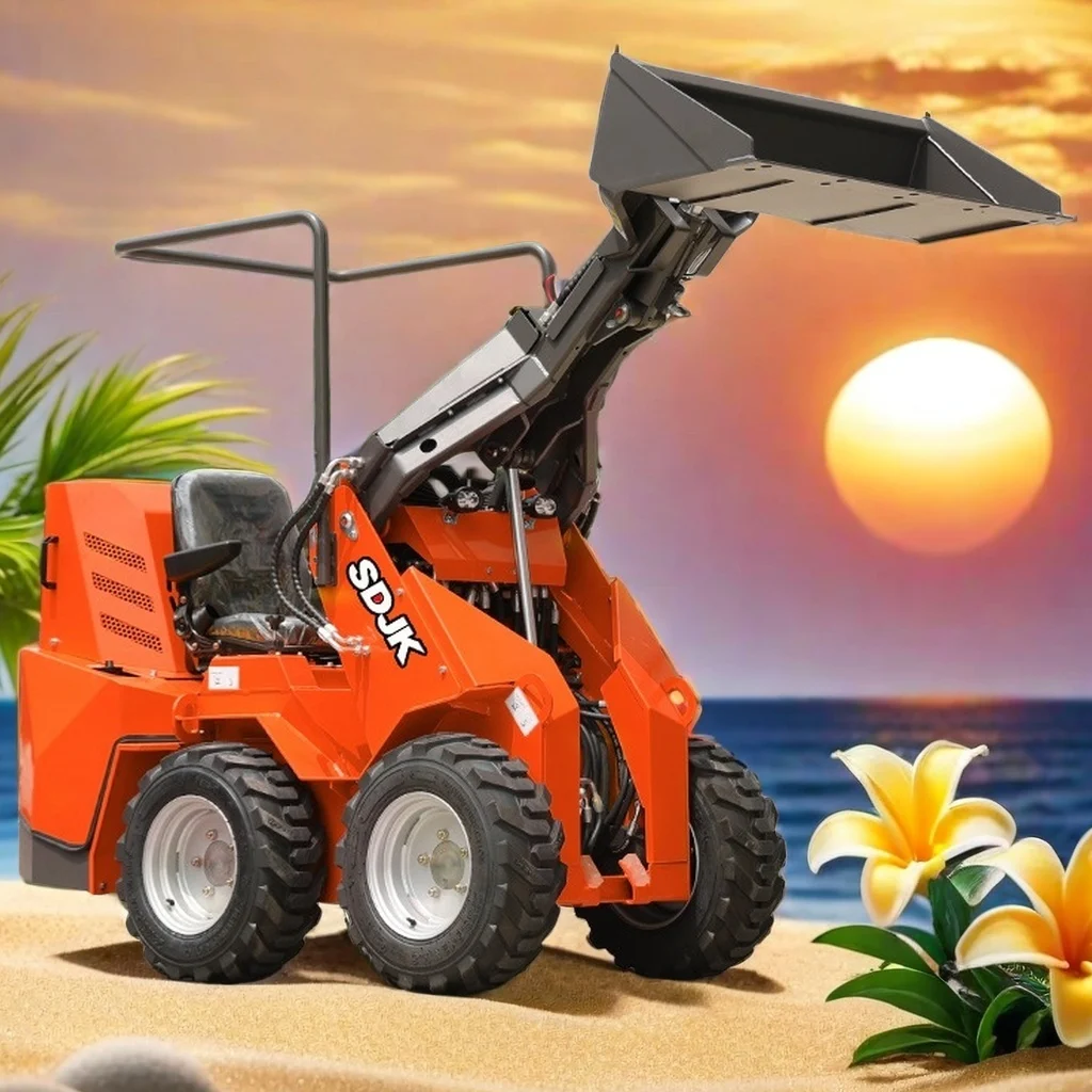 Small skid steer loader 1 ton diesel powered engineering machinery made in China supports customization free delivery