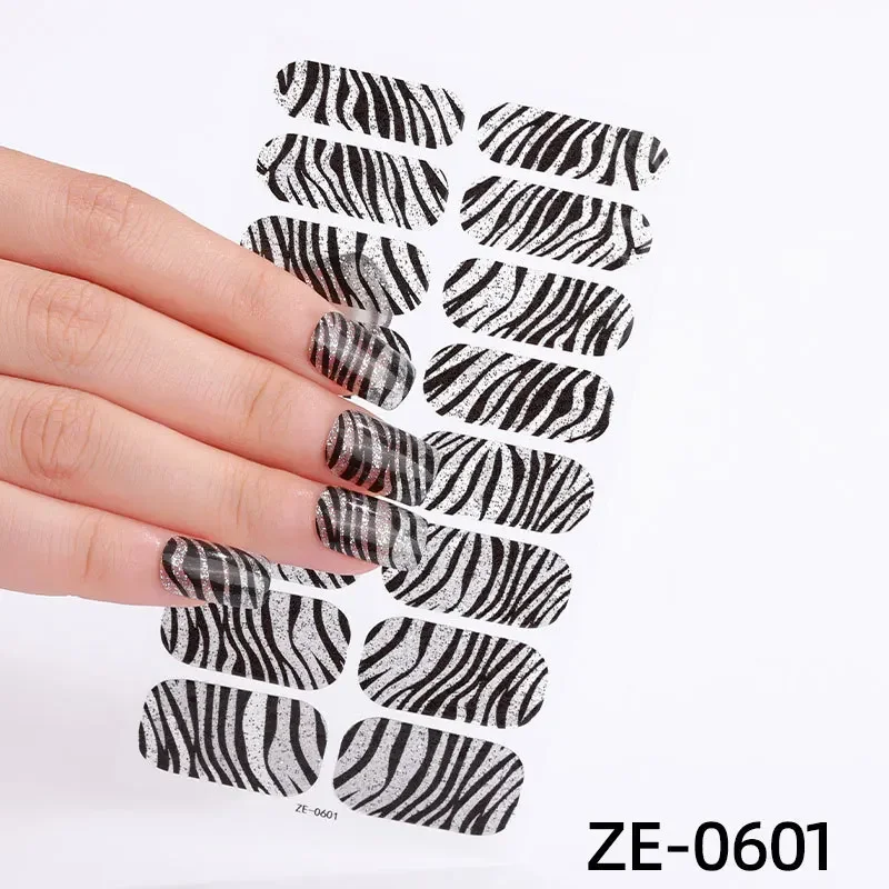 Easy DIY Peel Off Semi-Cured Gel Nail Stickers No Lamp Needed | Long Lasting Shiny Finish Universal Fit for All Nail Sizes