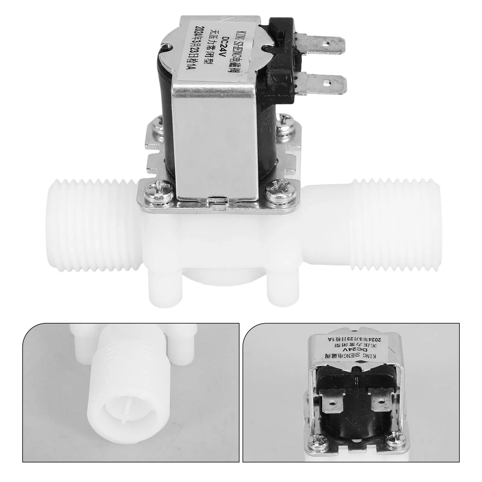 

Normally Closed Solenoid Valve 12V DC for Water Control Lawn Garden Irrigation Systems Washing Machine Compatible water solenoid