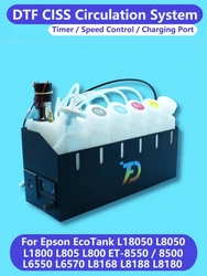 ET8550 DTF Circulator White Ink CISS System Machine For Epson L18050 L8050 L1800 L800 L805 XP600 8500 White Ink Stirrer Timer