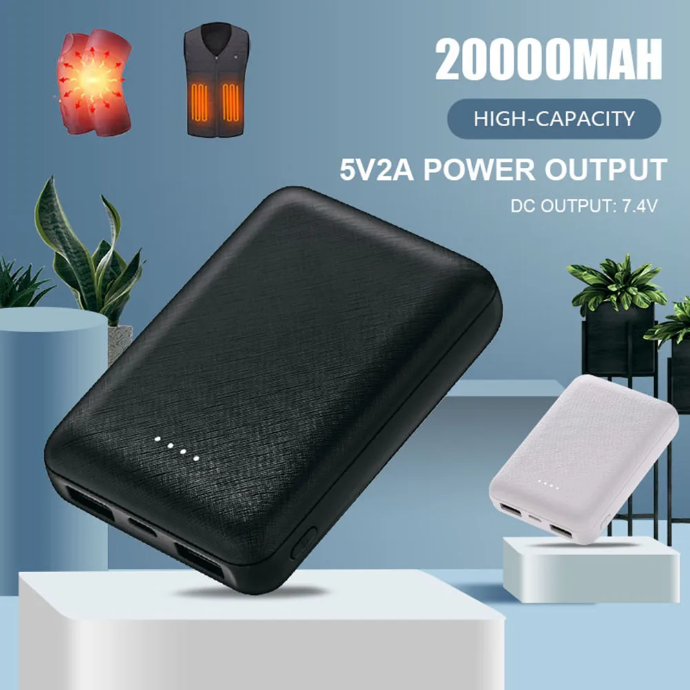 

20000 мАч Power Bank Нагревательная куртка Электрическое оборудование с подогревом Портативное быстрое зарядное устройство Аккумулятор телефона Открытый аварийный источник питания