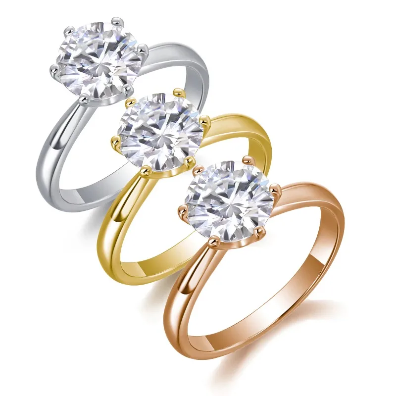 

Exclusive Store Perks 1 Carat S925 Moissanite Six Claw Ring ,A Very Popular Style RSL Authentication