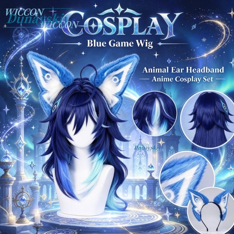 Anime Role Play Ornament Game Peripheral Genshin Impact Ororon Cos Beast Ear Headband Fox Ear Hair Accessory Comic Con Cos Prop